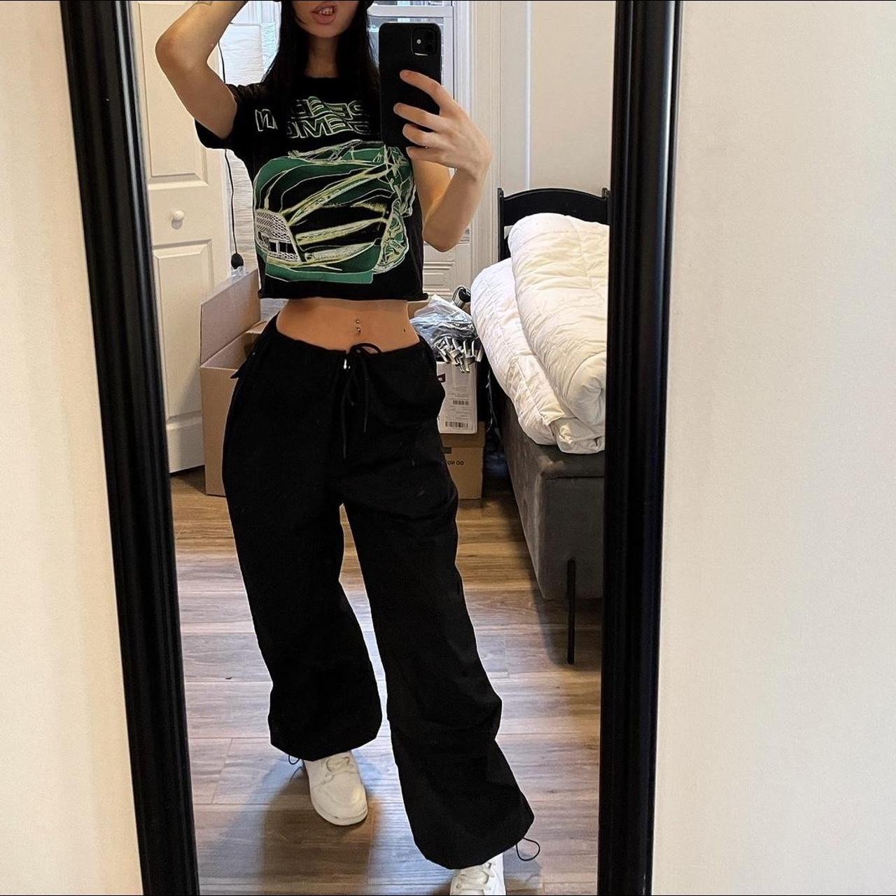 Black Parachute Pants These are so thick and nice,... - Depop