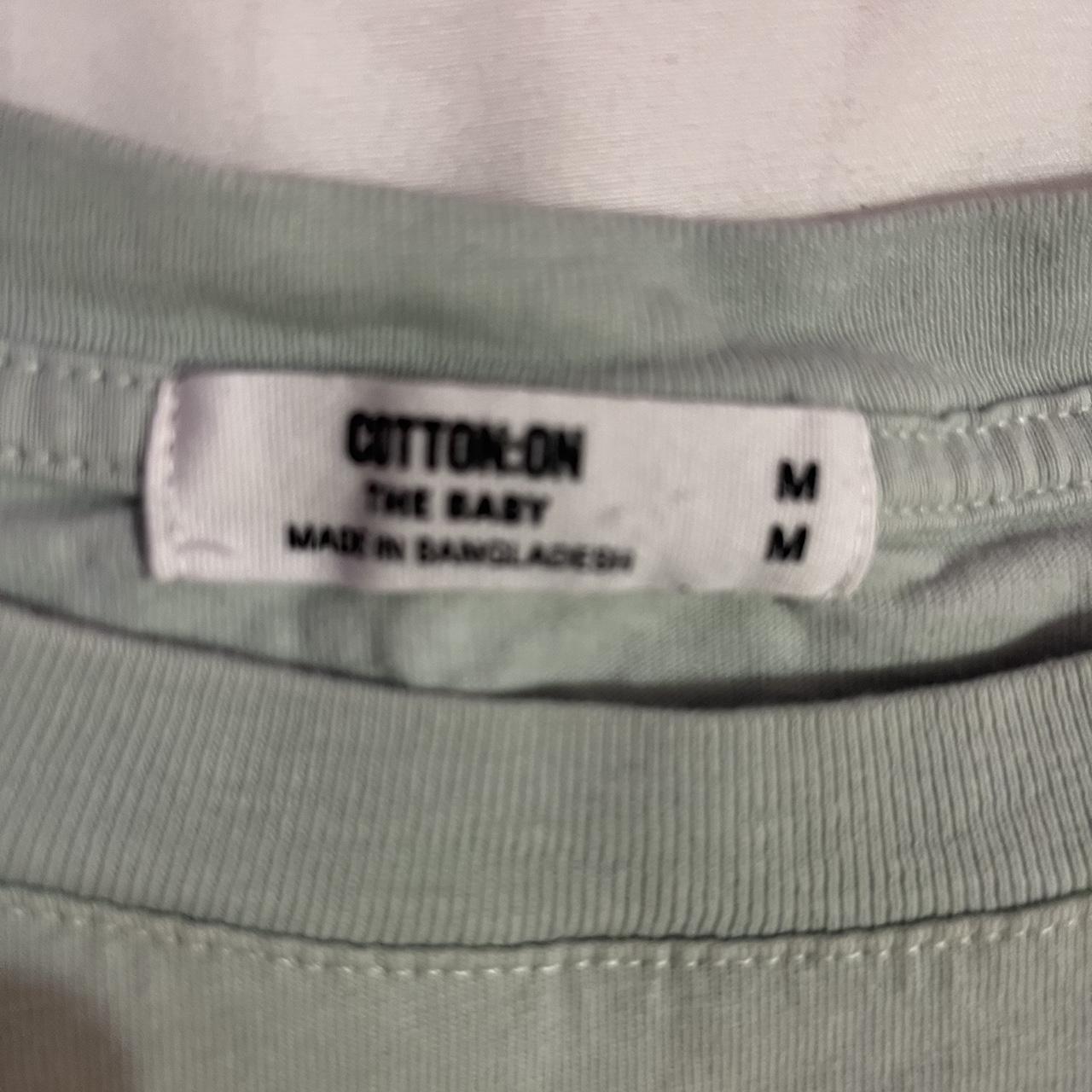 cotton on baby tee size M perf cond. sage green... Depop