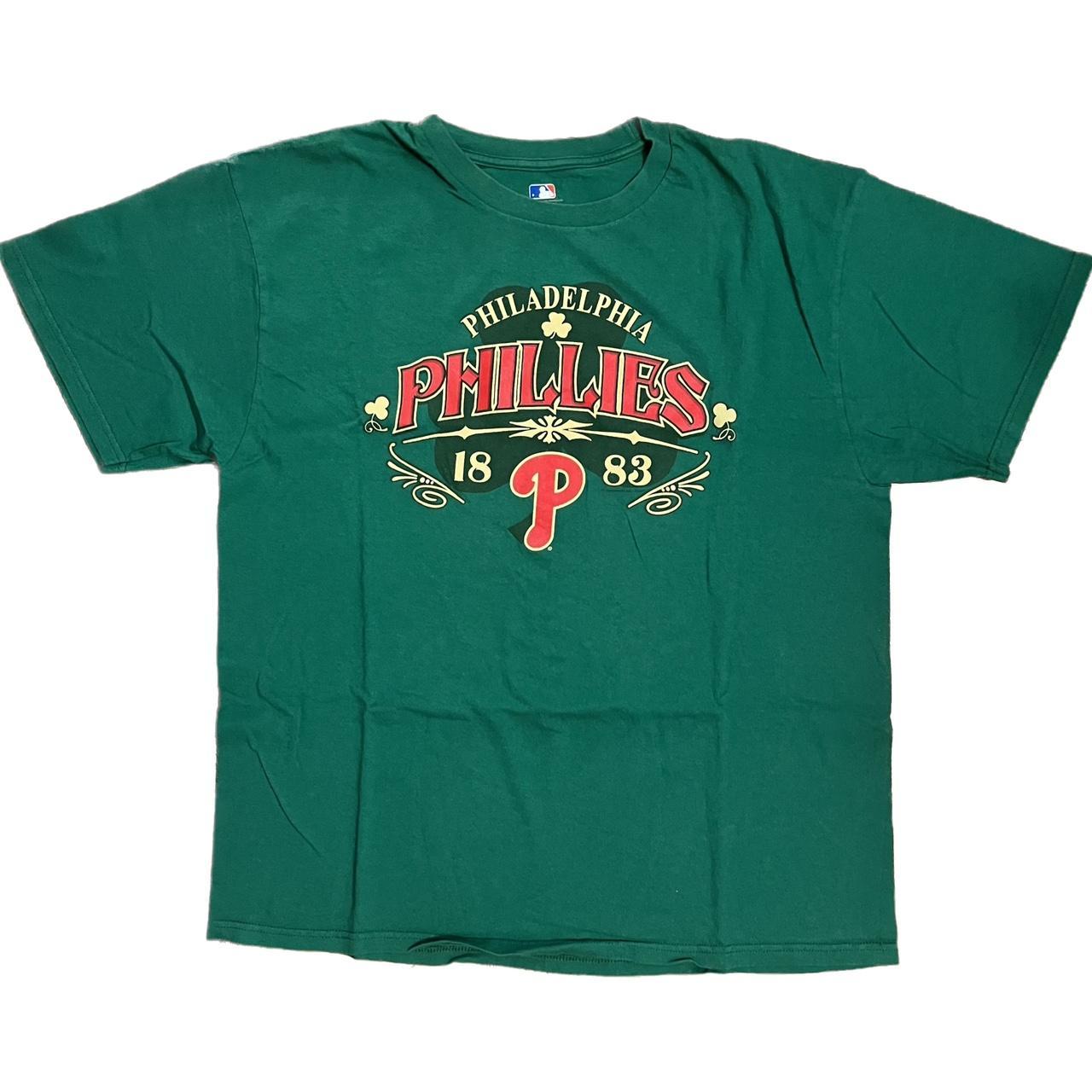 Green Phillies Tee Graphic Philadelphia - Depop