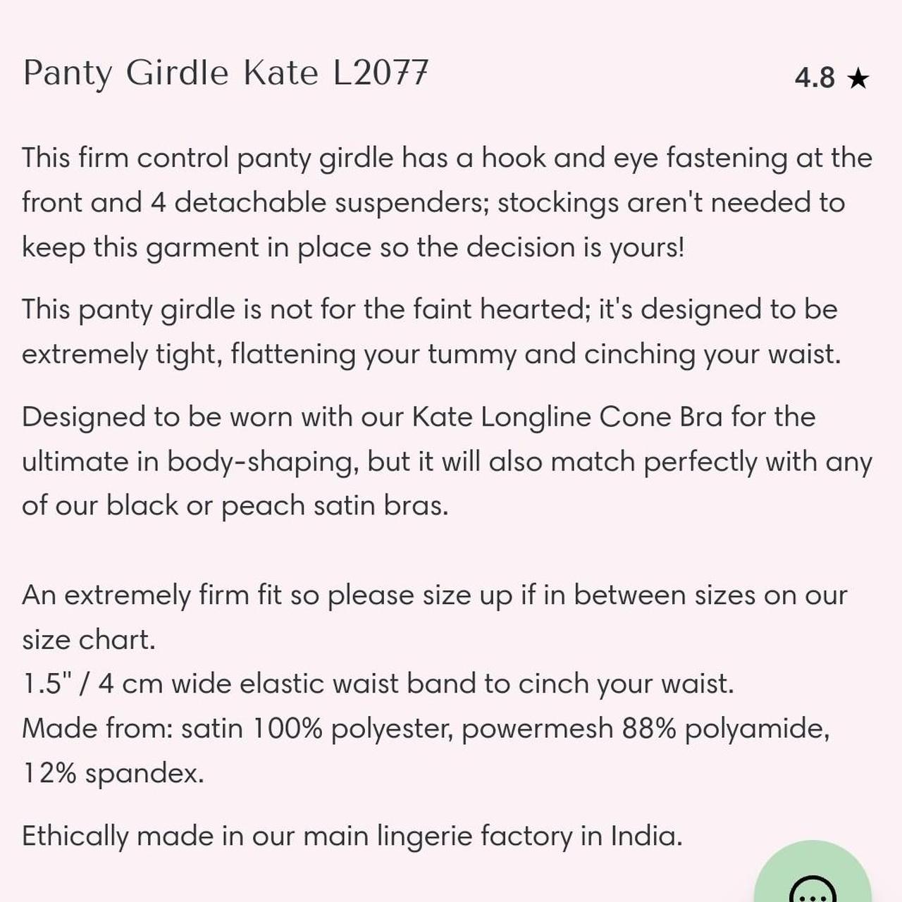 What Katie Did Kate Black Panty Girdle L2077 14 US/18 UK 