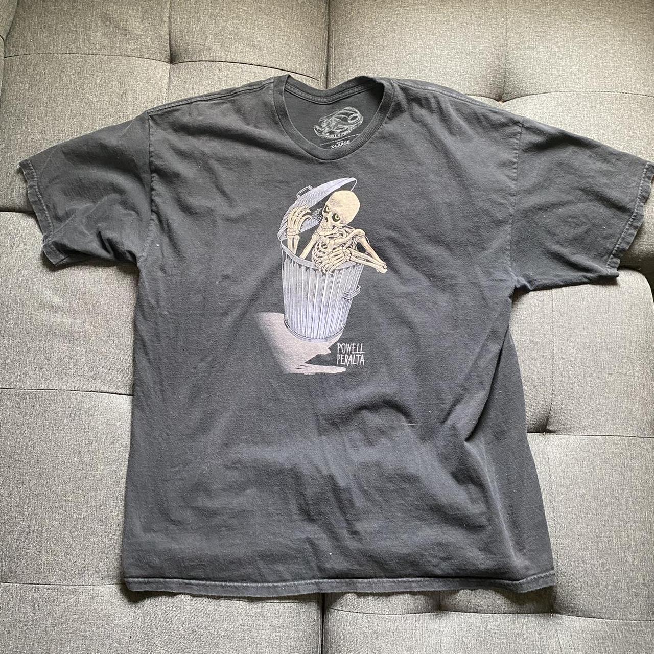 Powell Peralta black and grey t vintage shirt... - Depop