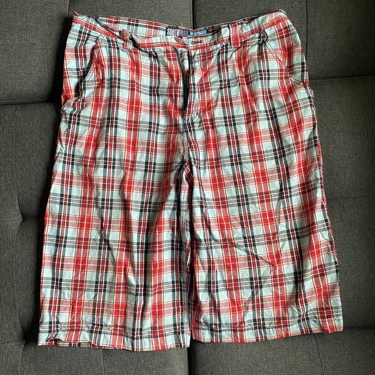 Early 2000s Pink Plaid Shorts BOBBY JACK W/BRACES GIRLS BERMUDA