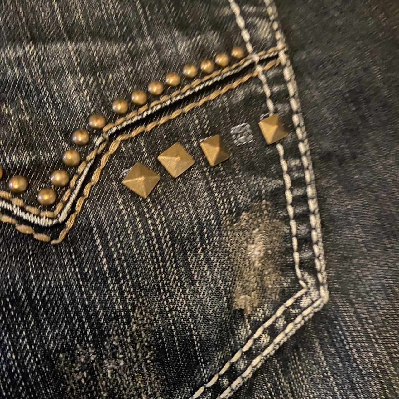 y2k studded request jeans straight fit 38/34 any | Depop y2k studded request jeans straight fit 38/34 any | Depop