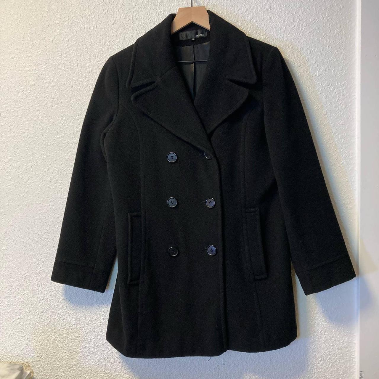 Wool Cashmere Vintage PeaCoat Hennes Double... - Depop