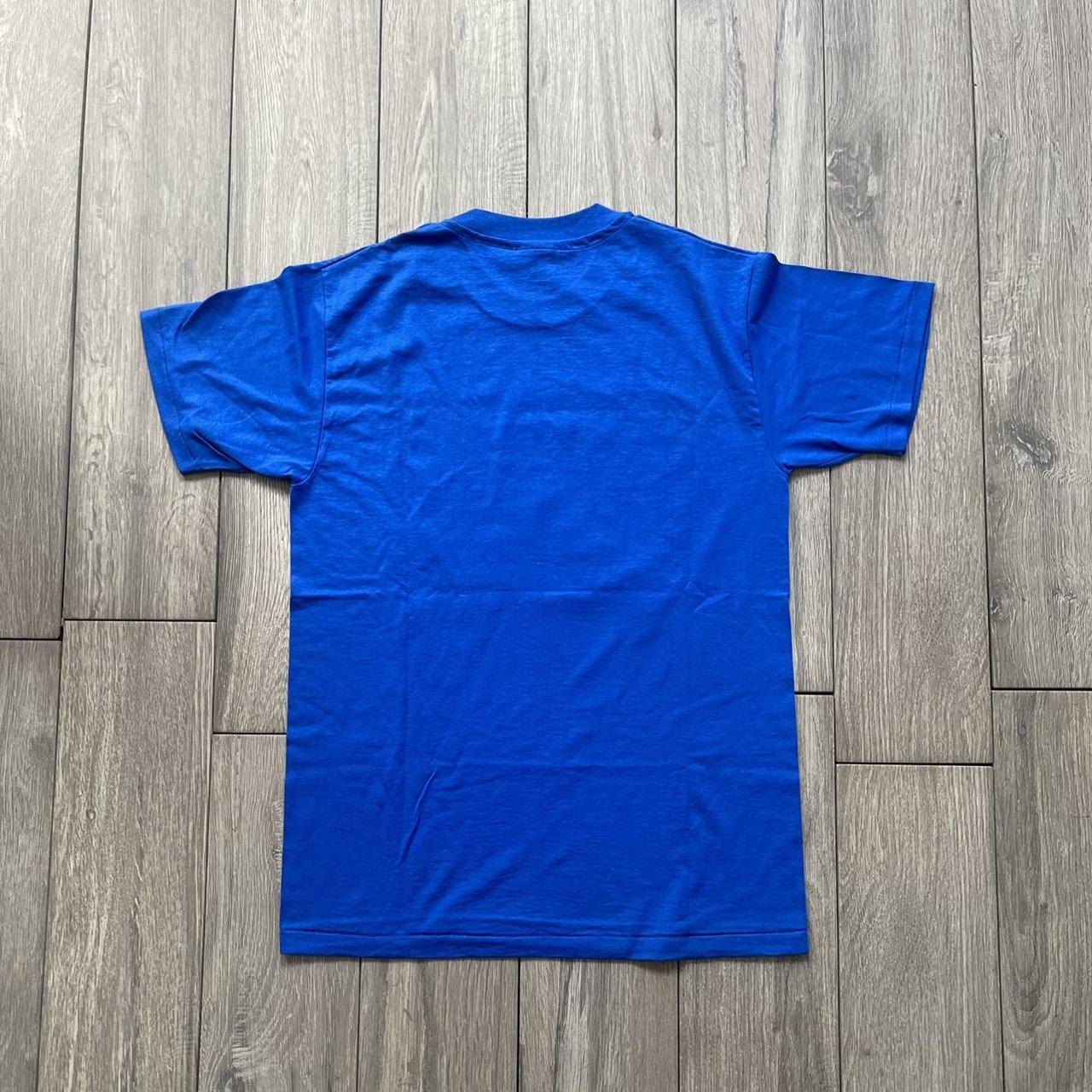 Hanes Men's Blue and Red T-shirt | Depop