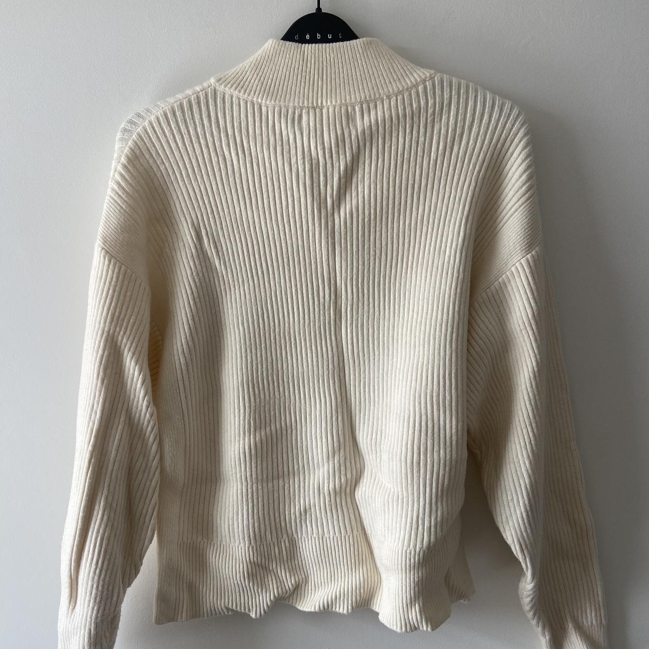 Mango cream button down jumper Lovely jumper, soft... - Depop