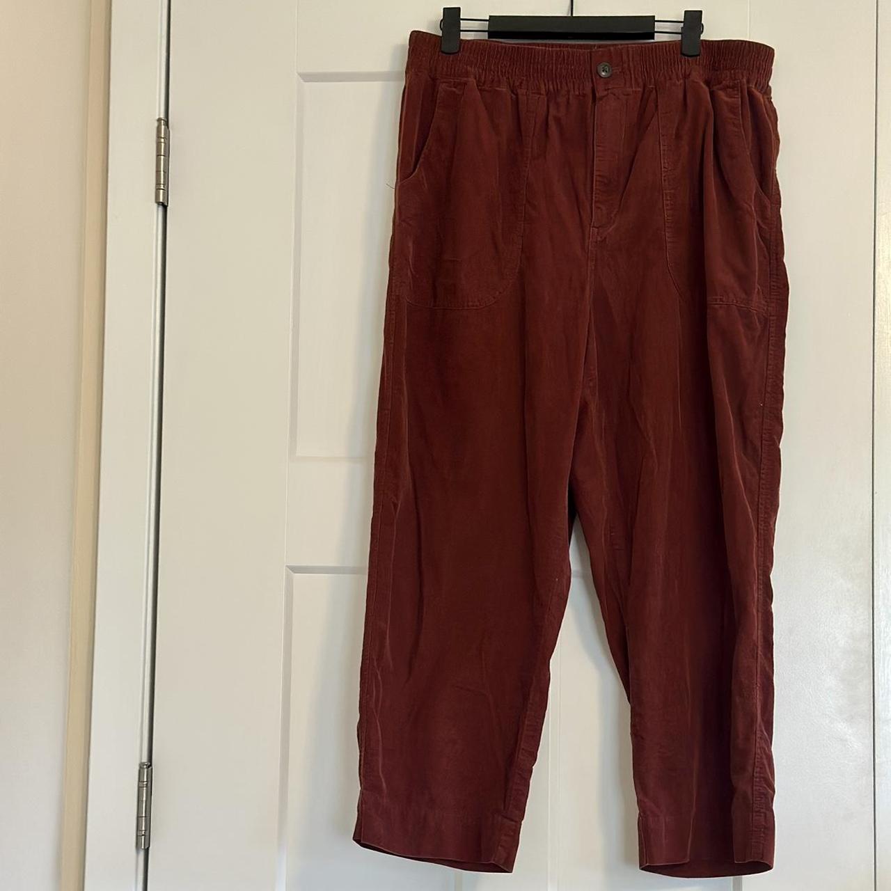 Cropped corduroy jogger Worn & washed a few times,... - Depop