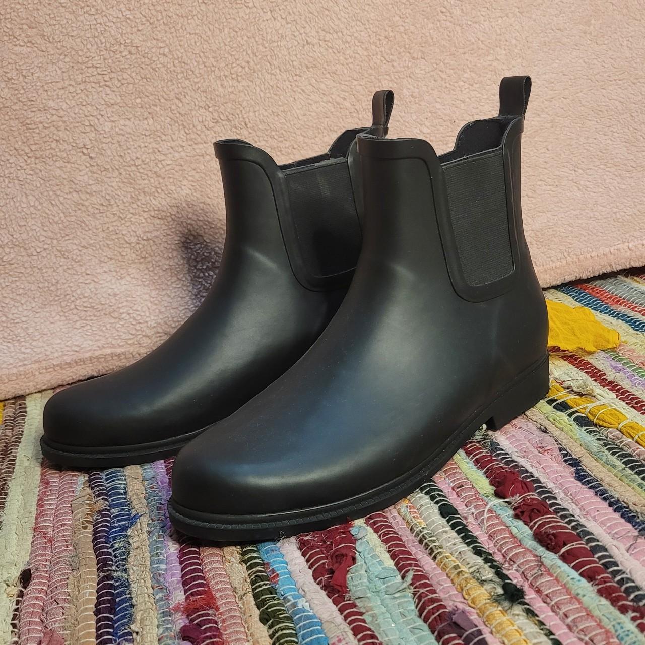 chelsea black rain boots