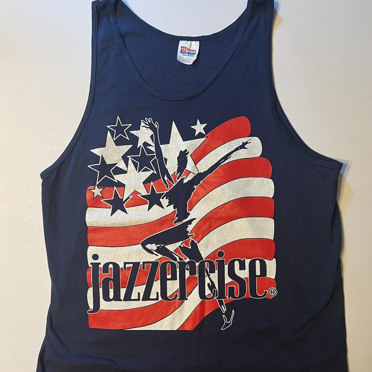 Vintage Jazzercise tank top. Amazing graphic and in... - Depop