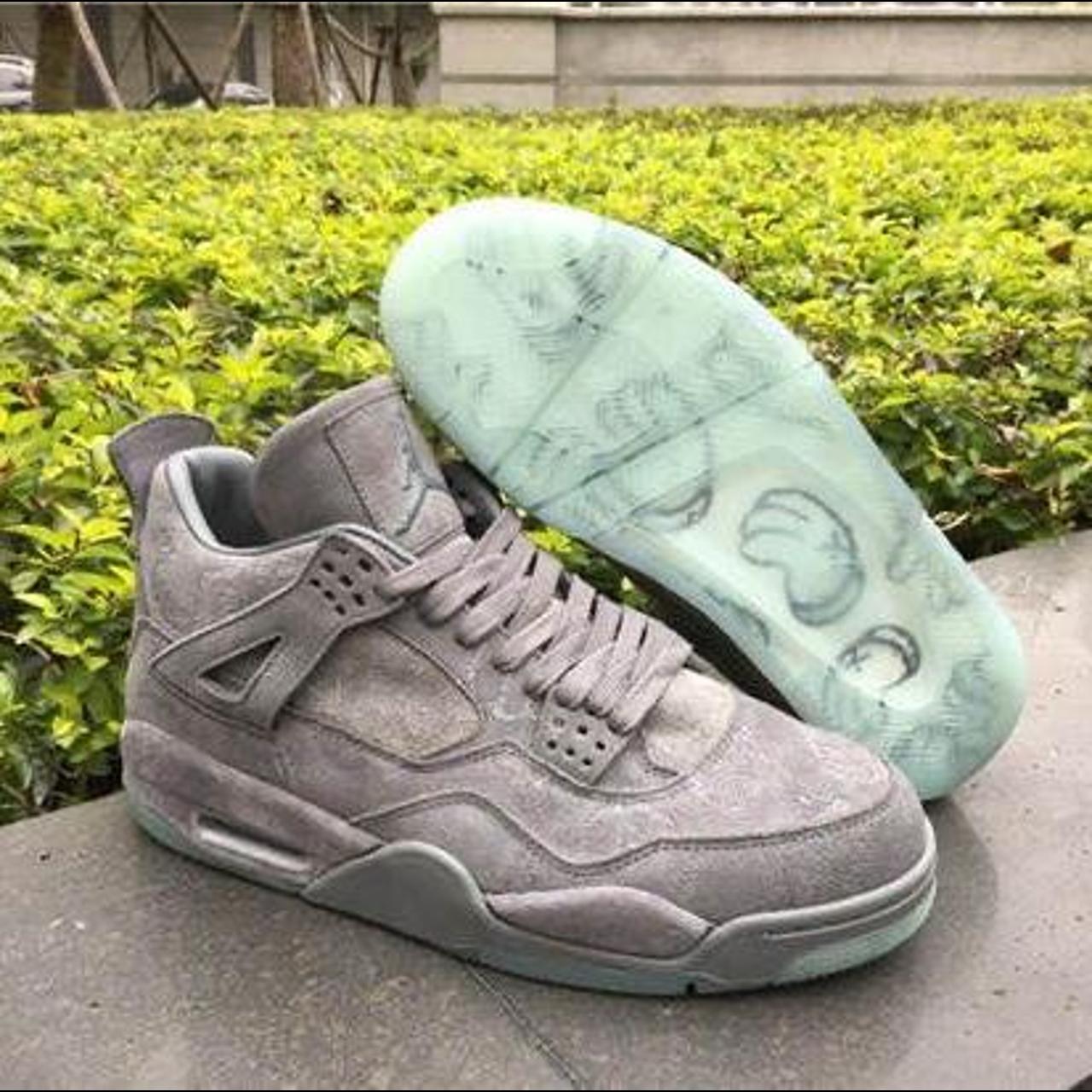 Jordan 4s kaws grey Brand new with box Box is... - Depop