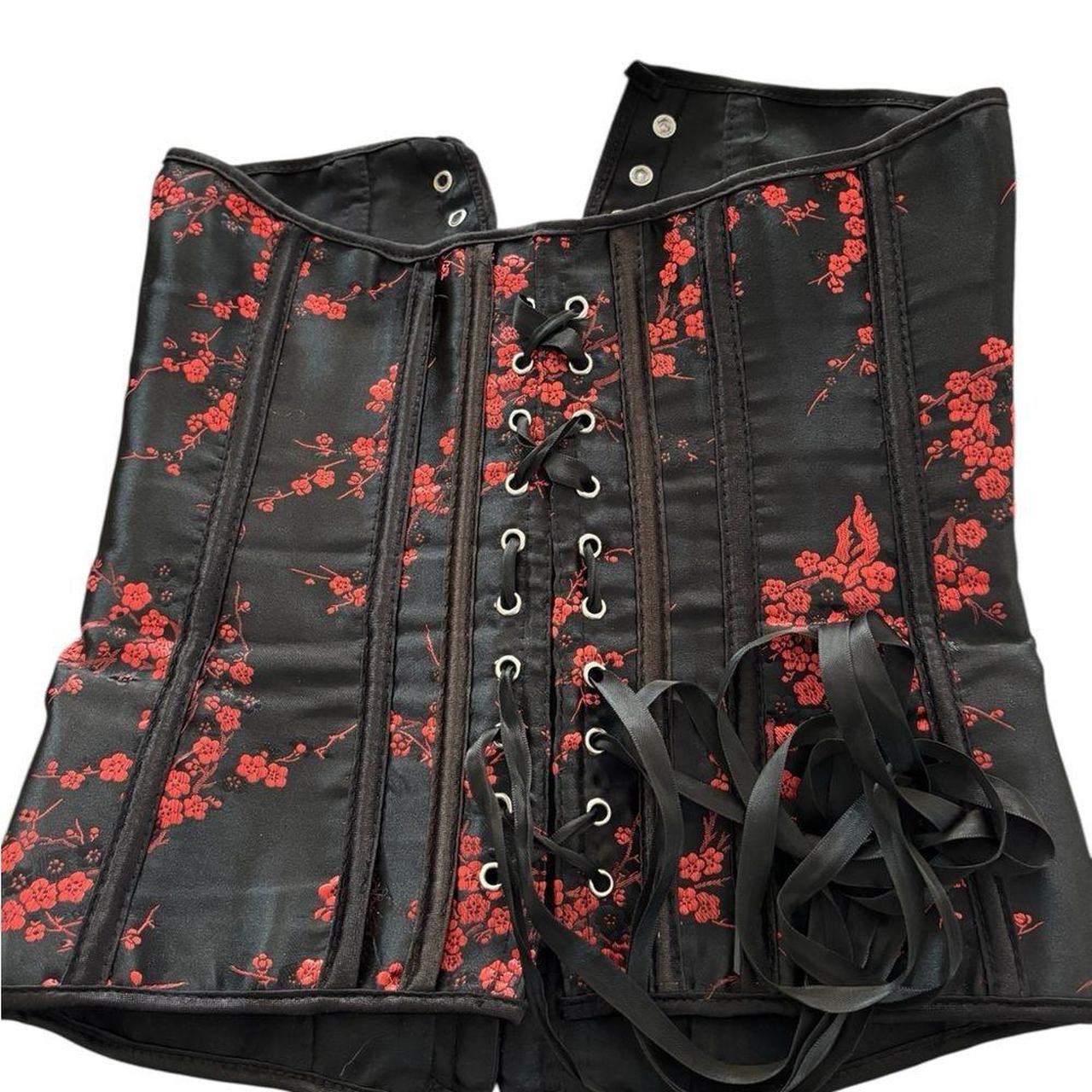 Source Unknown Women's Corset - Red/Black - M – B… - image 1