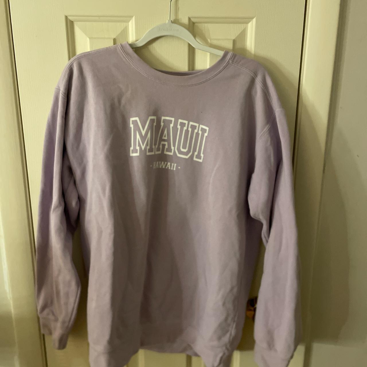 olive lynn maui crewneck light purple size