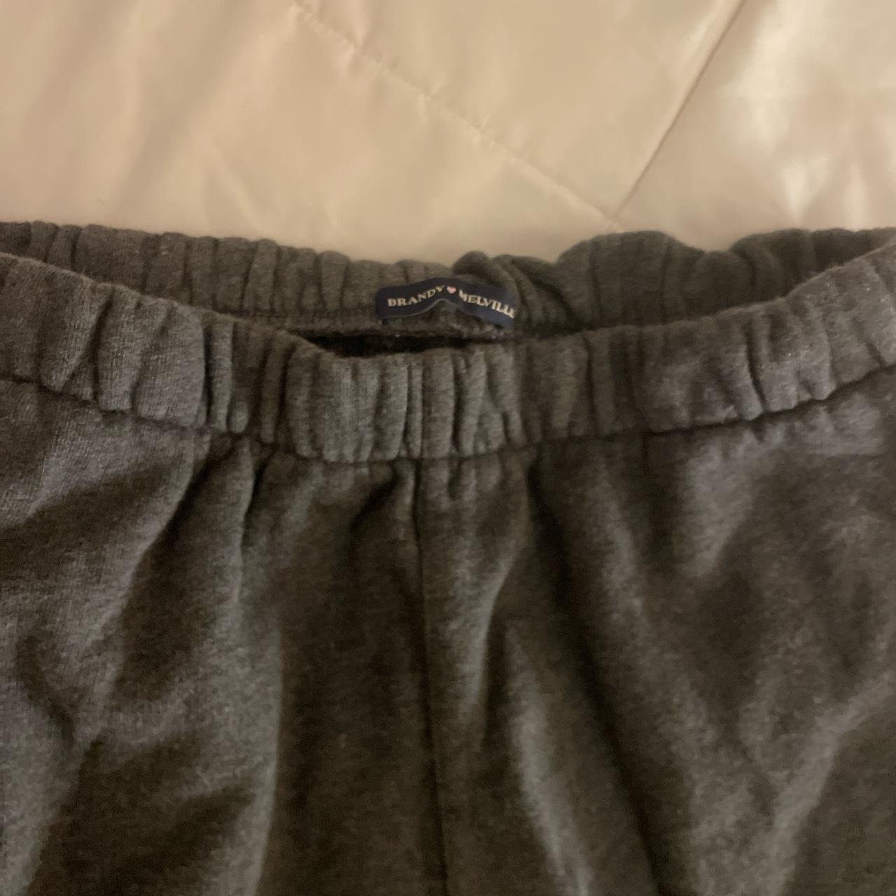 brandy melville grey sweatpants one size these... - Depop
