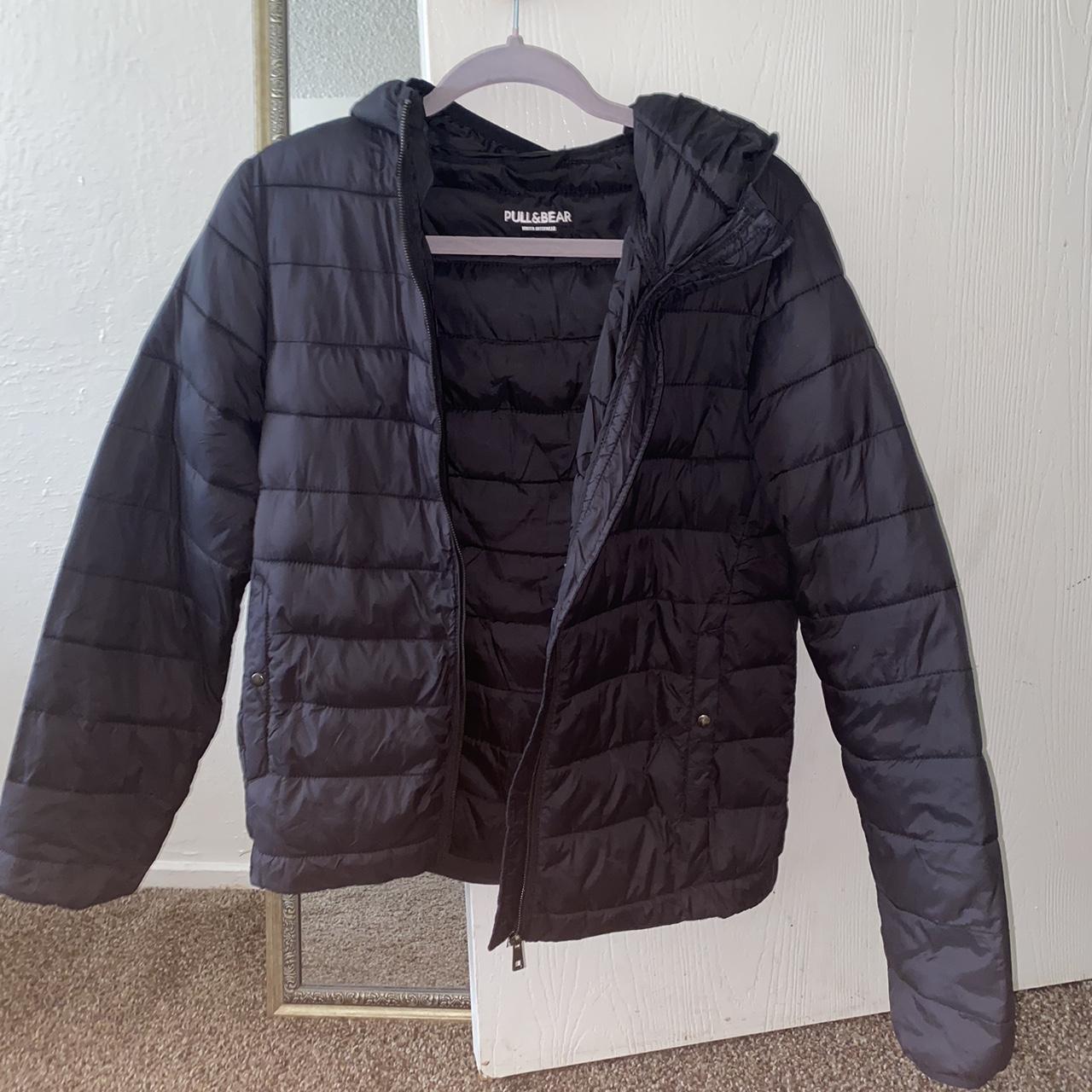 Pull and bear Jacket Color: Black Size: S - Depop