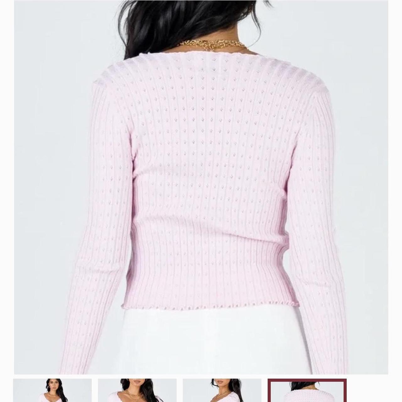 Princess Polly Women's Pink Cardigan Depop