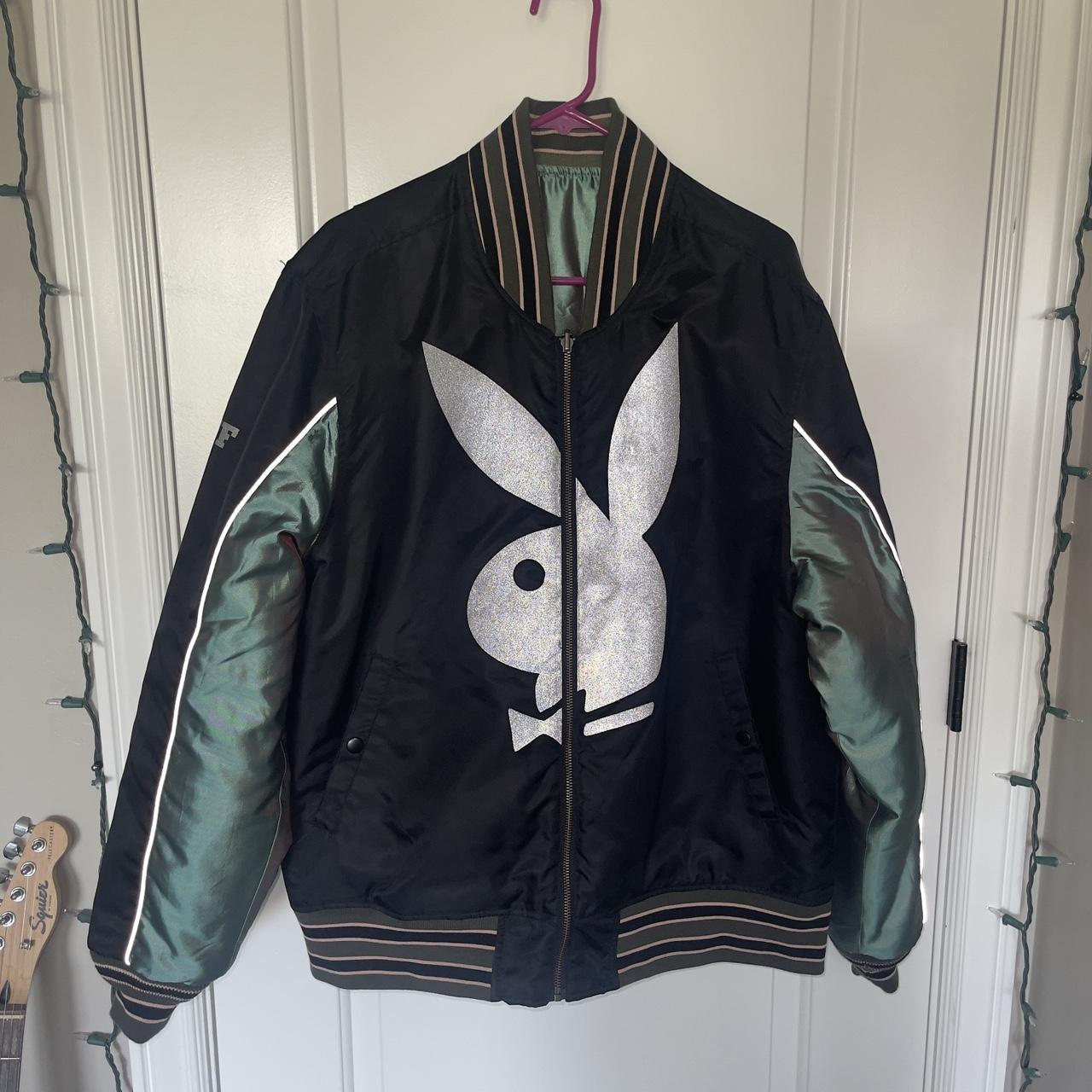 Clothing Green Playboy Varsity Jacket JACKETS HUF X PLAYBOY