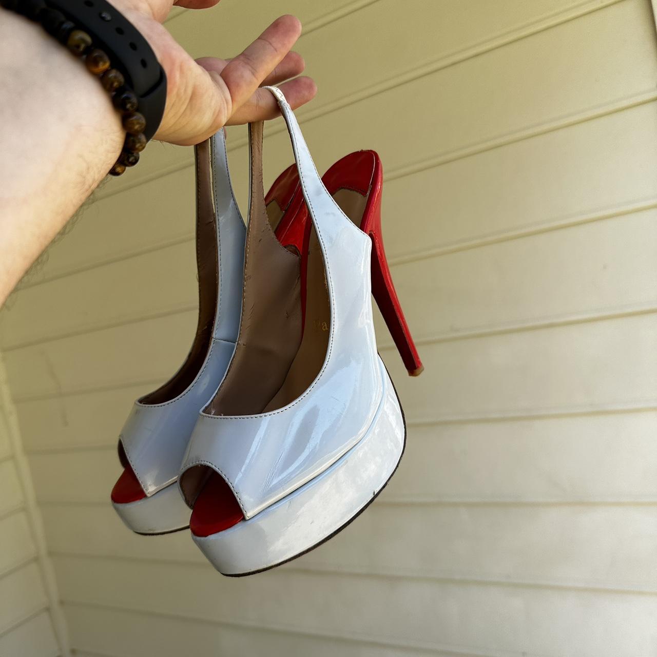 Christian Louboutin Women's Blue and Red Footwear (8)