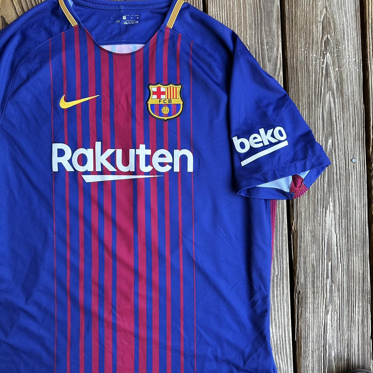 Nike 2017/18 FC Barcelona MESSI #10 Soccer Jersey SZ XXL