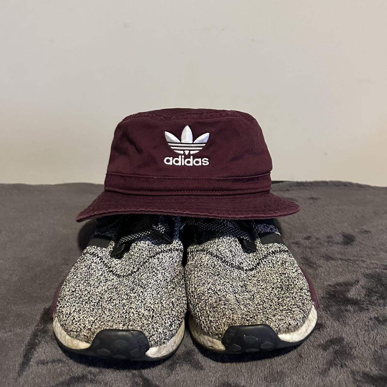 Adidas Burgundy bucket hat. Like new condition