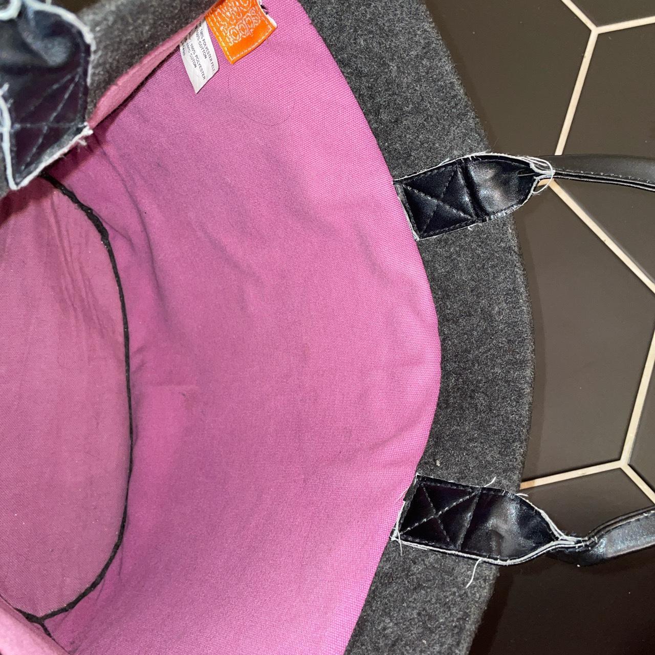 Two Loops charcoalgrey felt tote bag. Lots of room... Depop