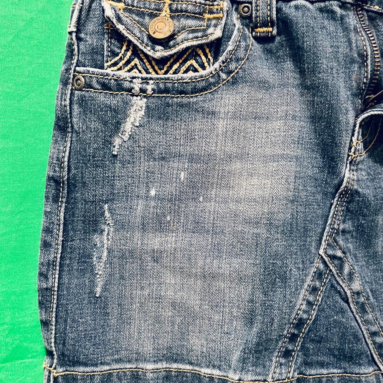 Vigoss Denim Mini Medium Wash Blue Jean... Depop