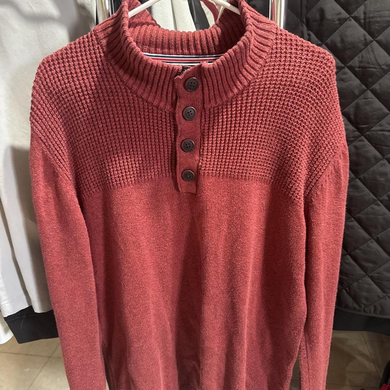 Flag & anthem men's red and orange cardigan