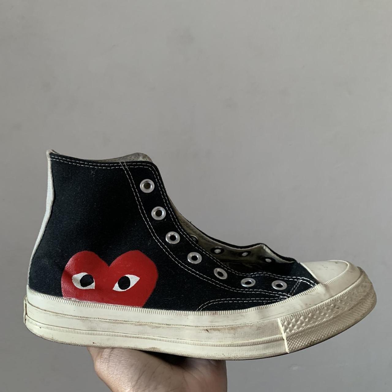 PRELOVED Women's Comme Des Garcons Converse in UK... - Depop