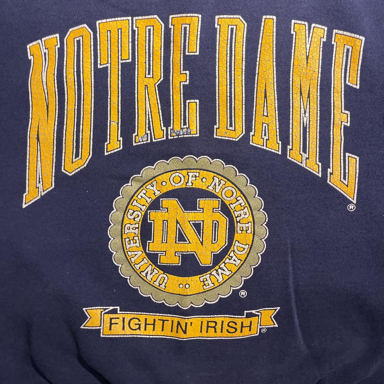 Vintage Notre Dame University Crewneck Sweatshirt,... - Depop