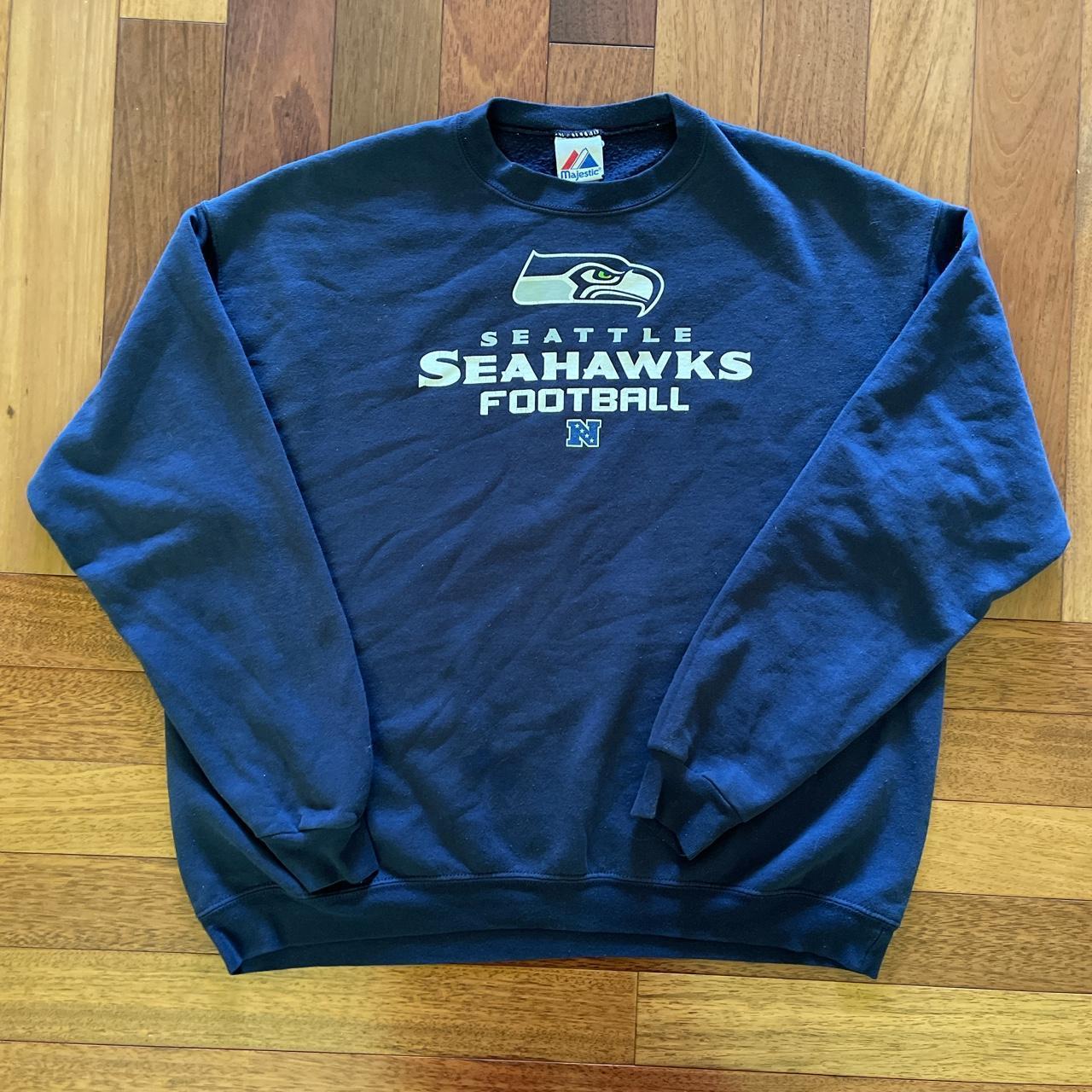 Vintage Seattle Seahawks Crewneck Sweatshirt. - Depop