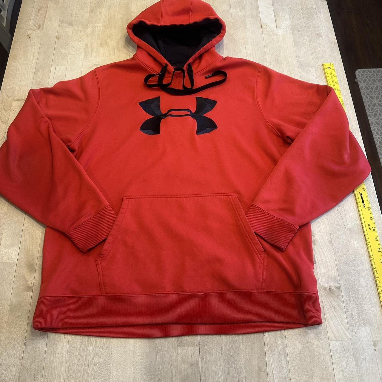 Under Armour Men's Hoodie Red XXL – Under Armour red hoodie