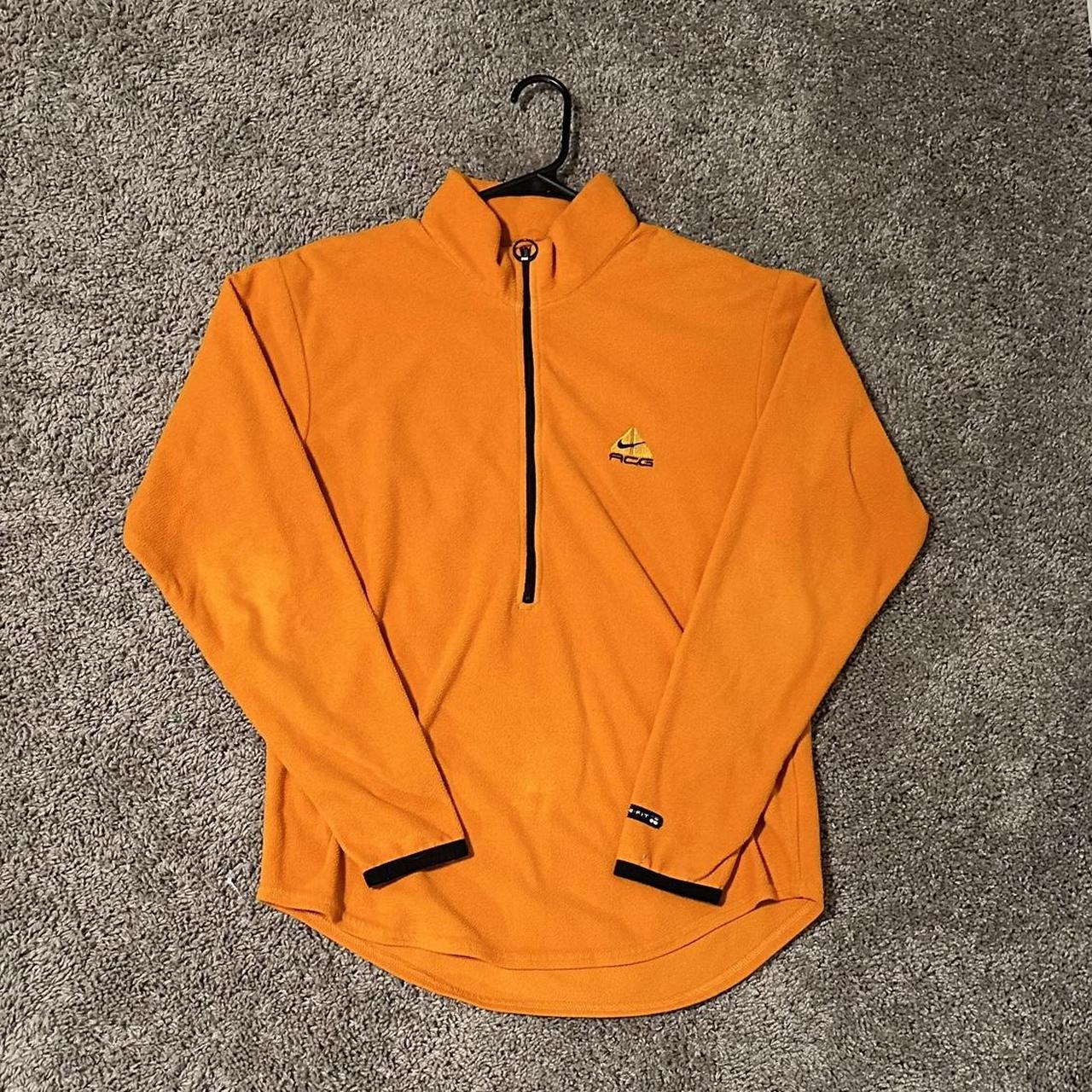 orange nike acg fleece 🧡🍊🎃 size medium/good... - Depop