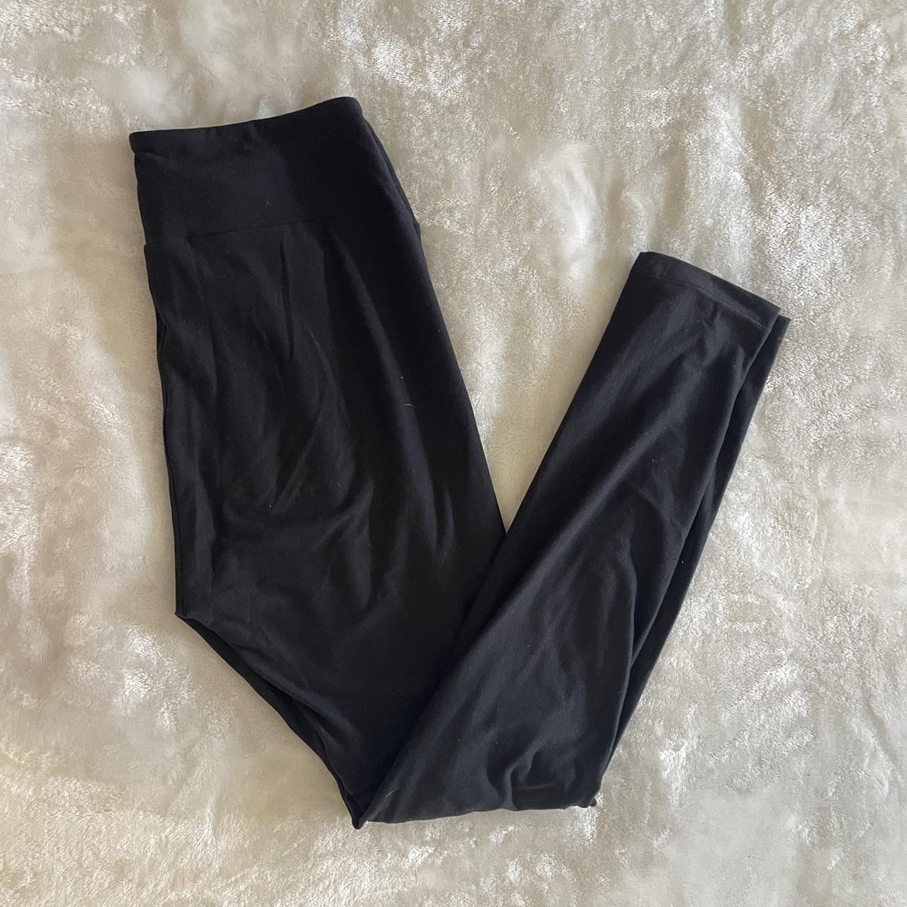 Lularoe black leggings, one size , stretchy