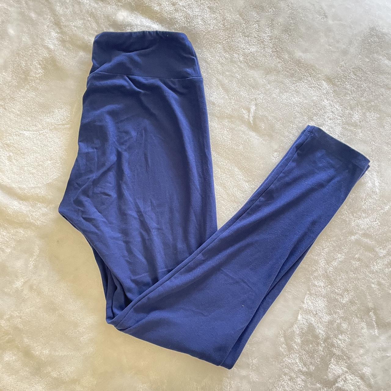 Lularoe navy blue leggings, size one size