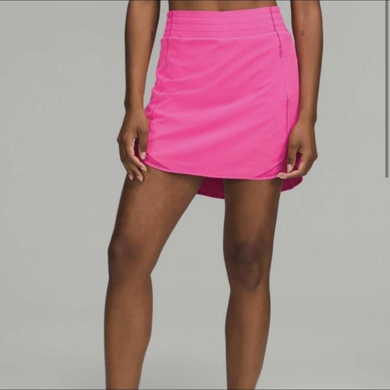 lululemon sonic pink hotty hot skirt ~highlights~ - - Depop