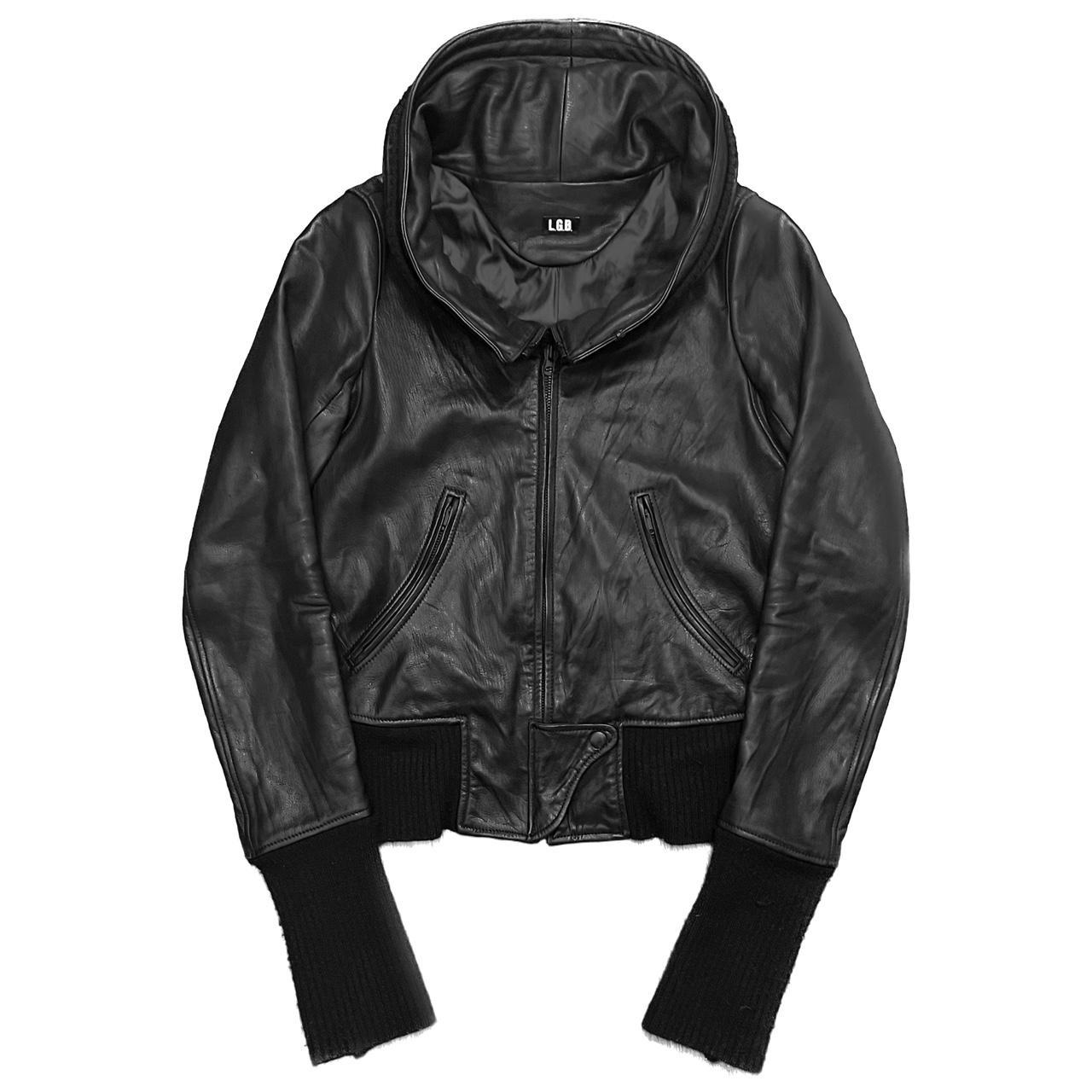 ブラック00s archive L.G.B. BONO11 leather jacket