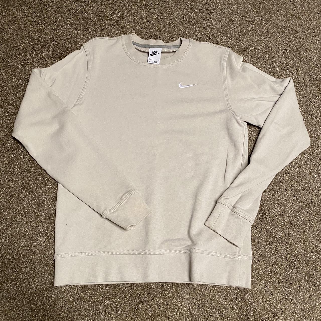 mens cream nike sweatshirt