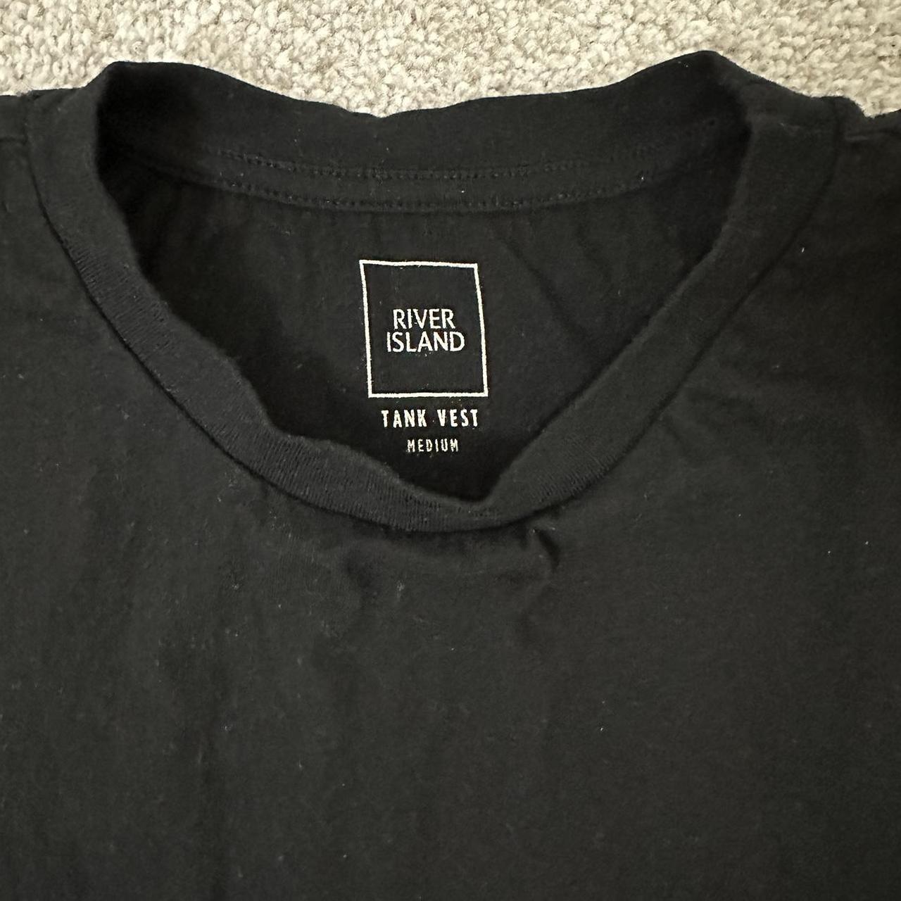 River Island Men's Black Vest Depop