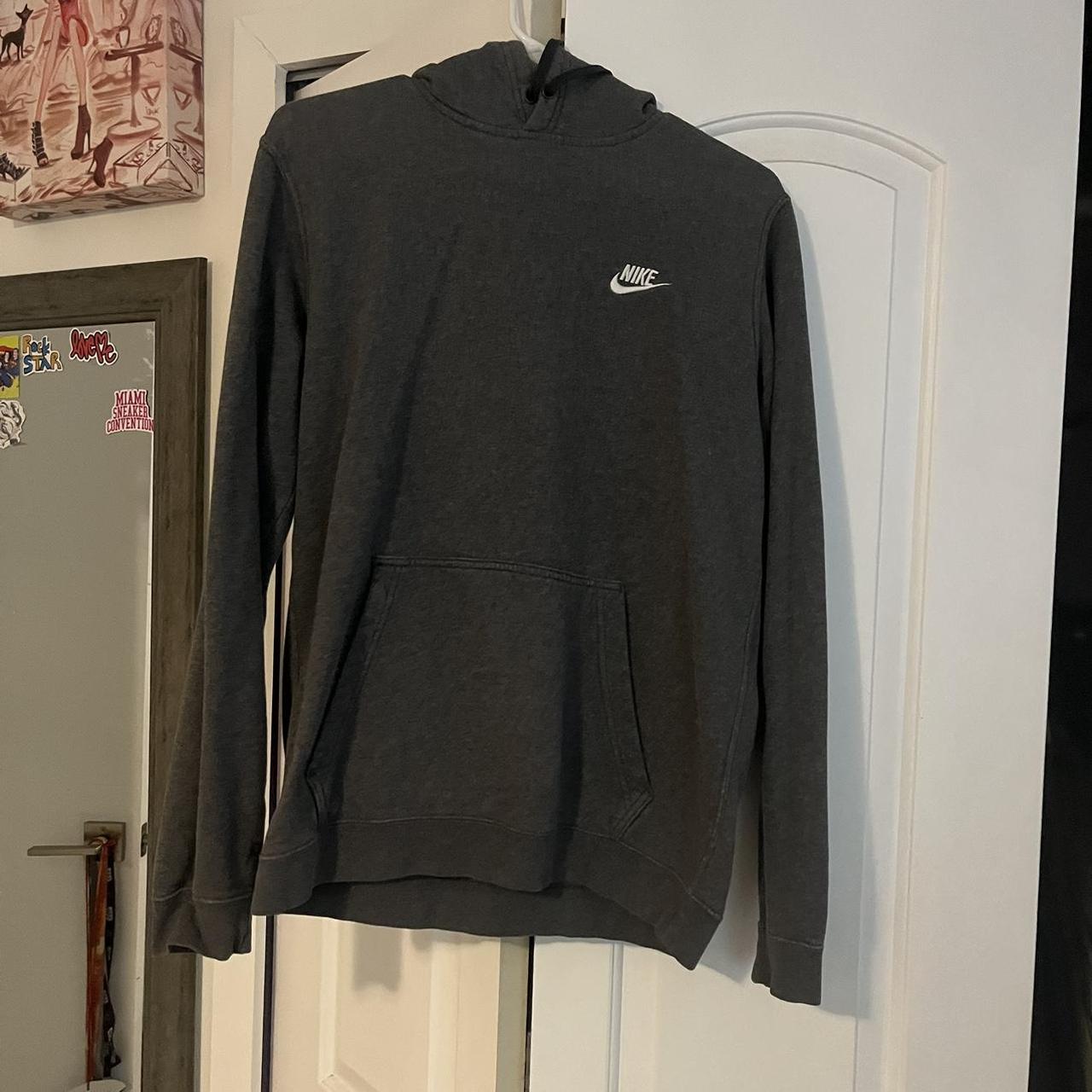 dark grey nike hoodie???? super comfy fit for a gift... Depop