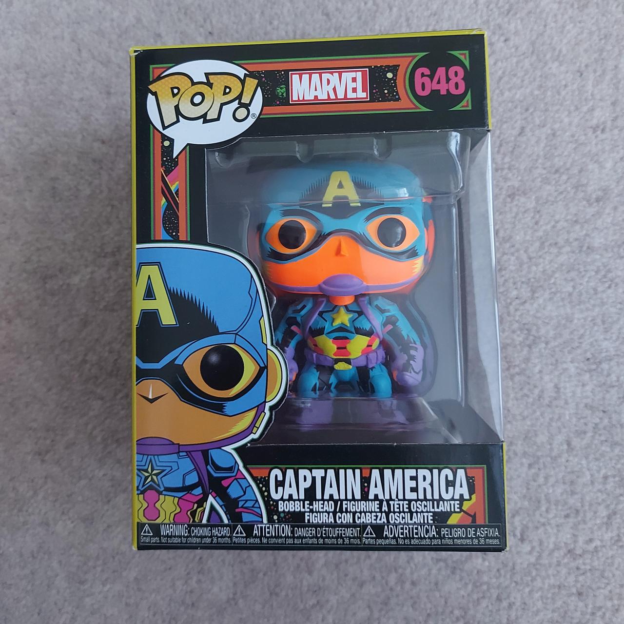 Captain America funko pop Special edition black... - Depop