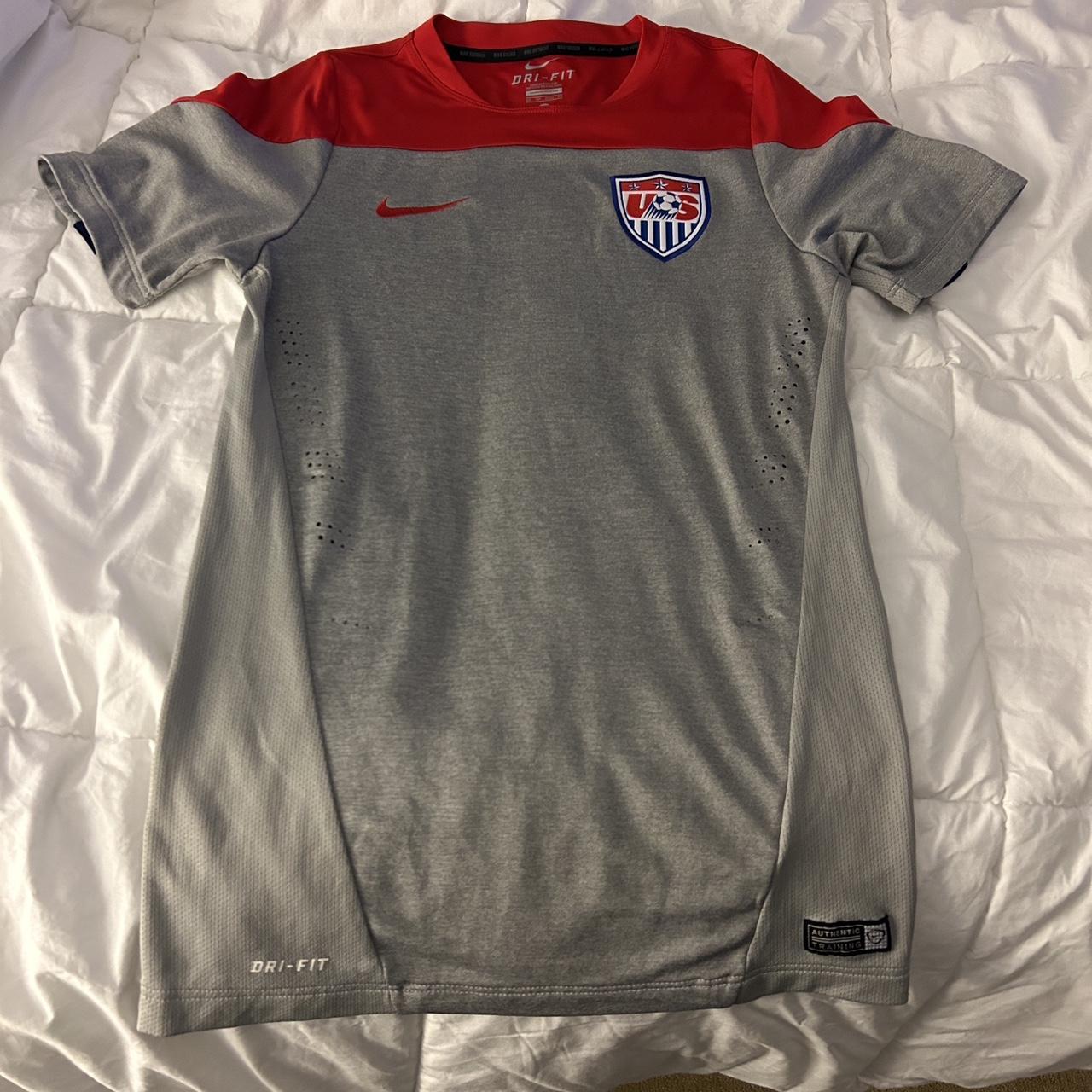 nike US soccer jersey size xsmall ! never worn!... - Depop