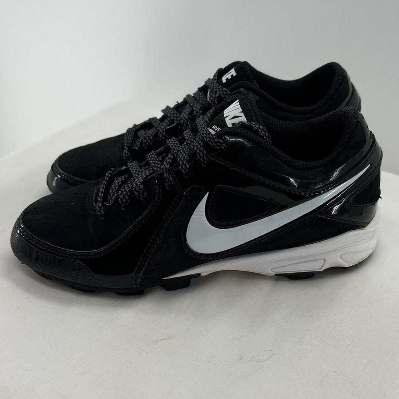 Nike MVP Keystone low 2.5Y Black White Baseball. Depop