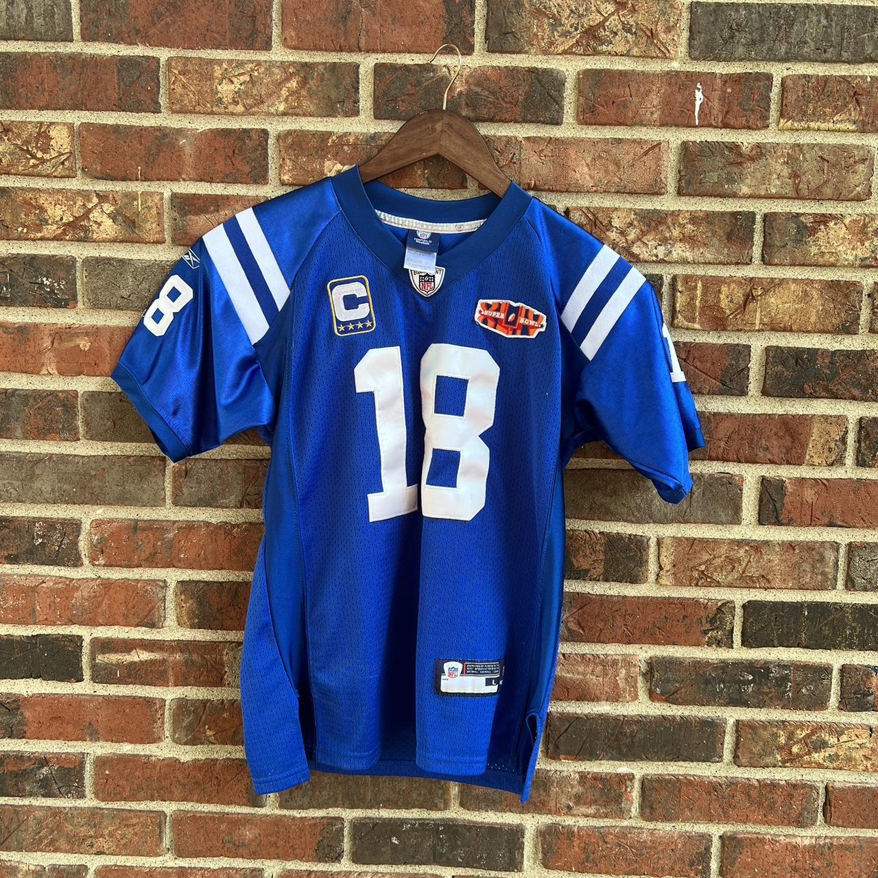Vintage Reebok Peyton Manning Colts Jersey Size - Depop