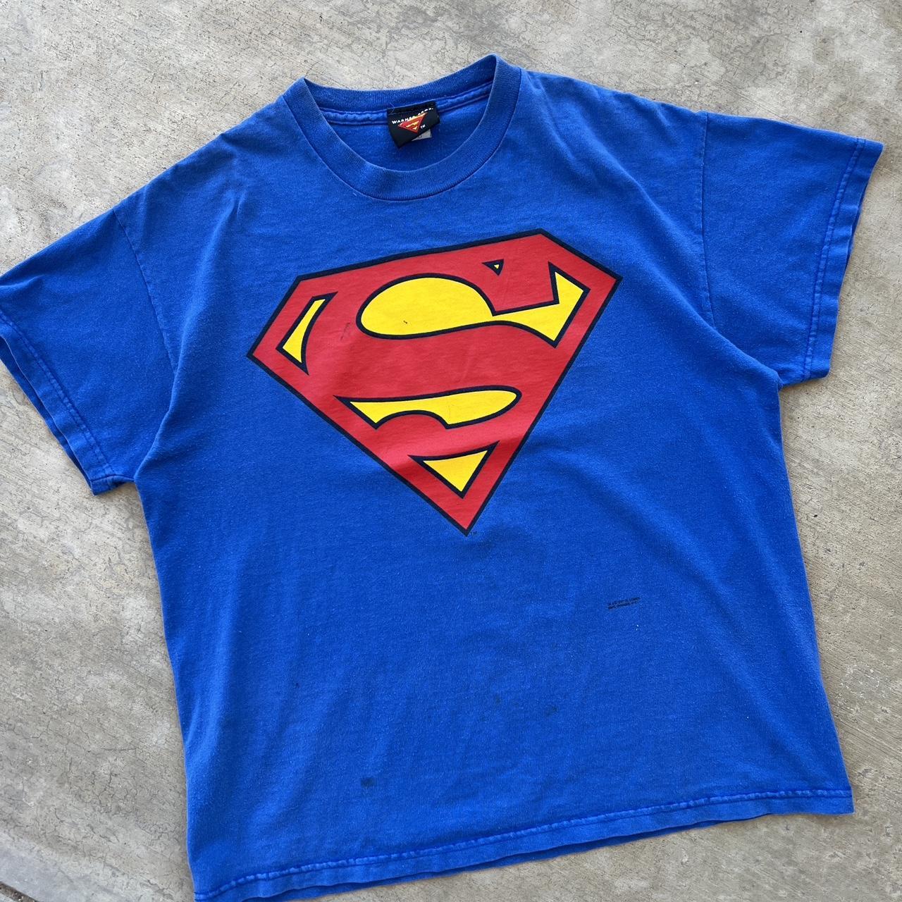 Vintage 2002 DC Comics Superman Tee Condition:... - Depop