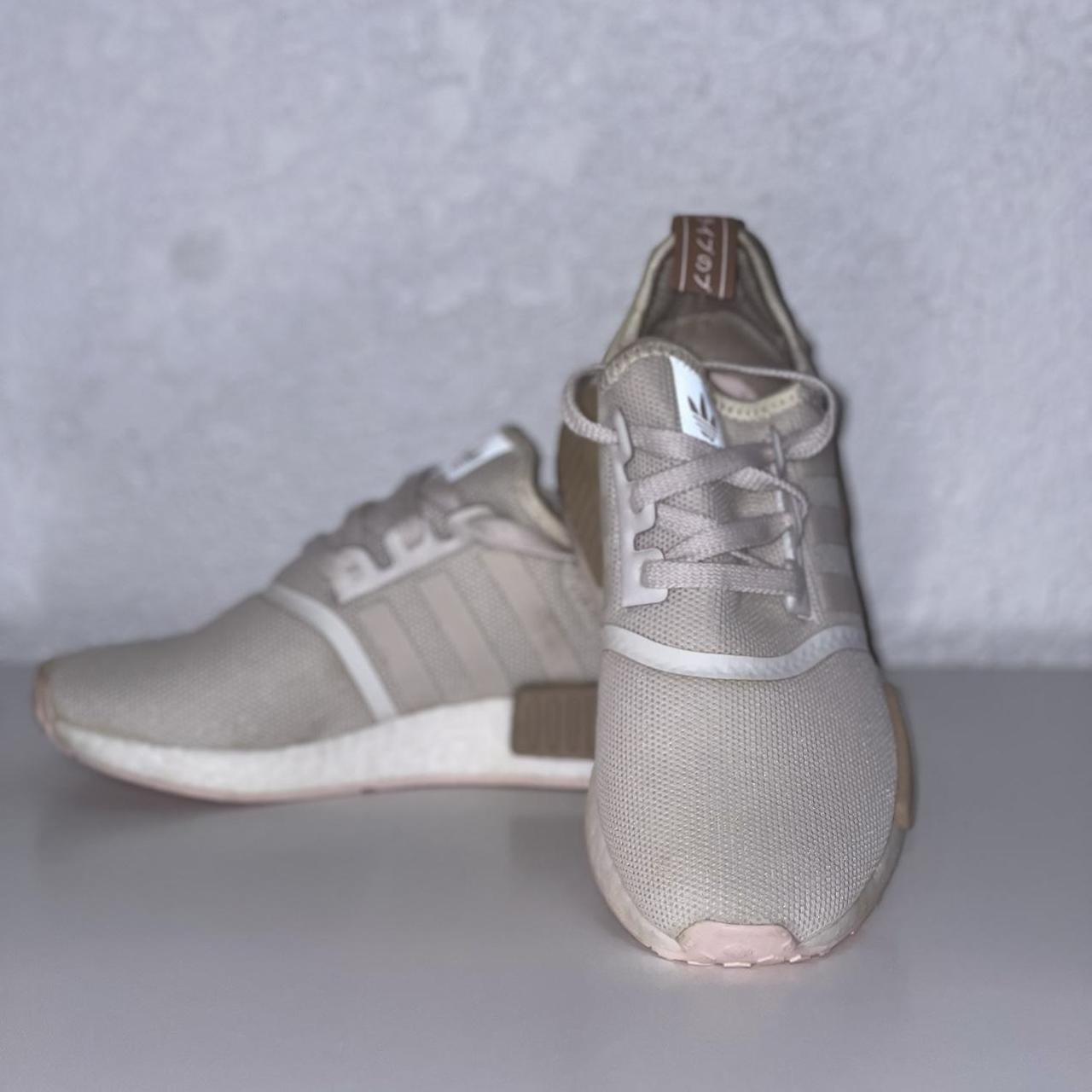 Light pink and gray adidas shoes sale