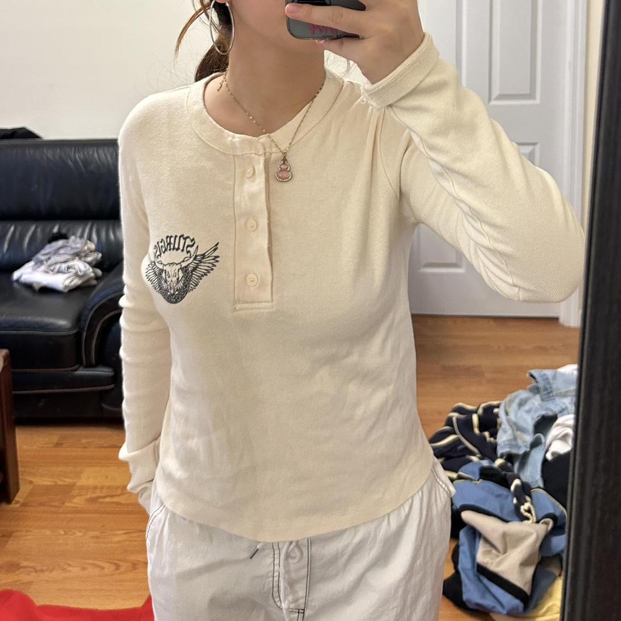 Brandy Melville Women's Shirt Cream/White XS – brandys cream