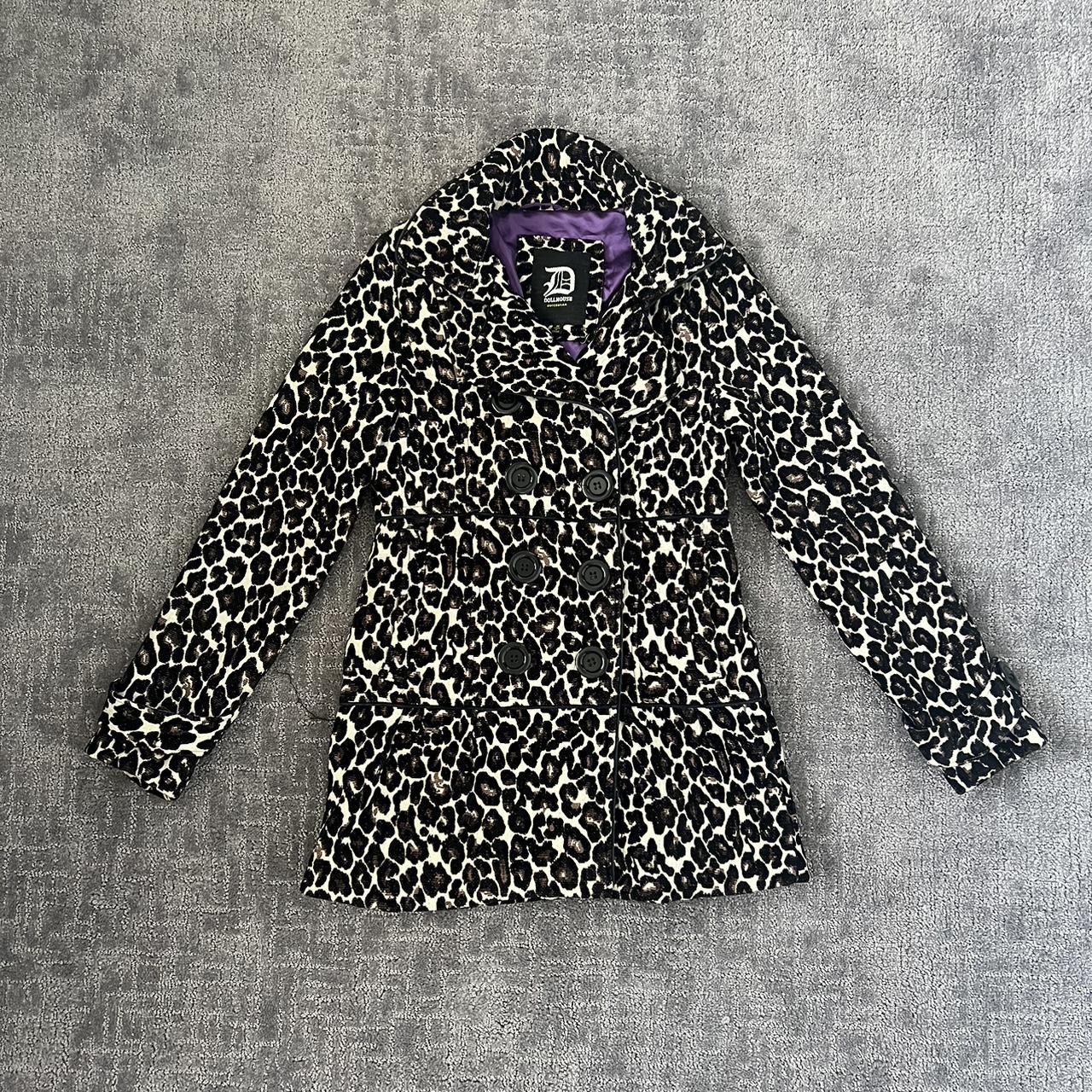 Leopard peacoat clearance