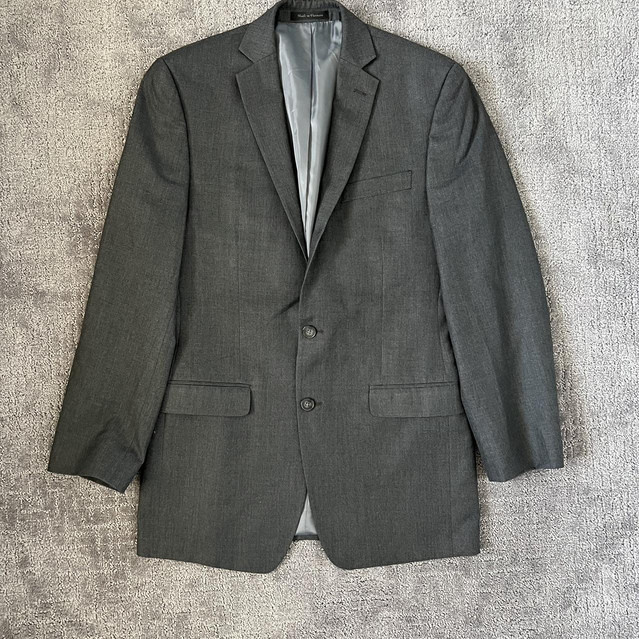 Calvin Klein Regular Fit Gray Suit Blazer, Size:...