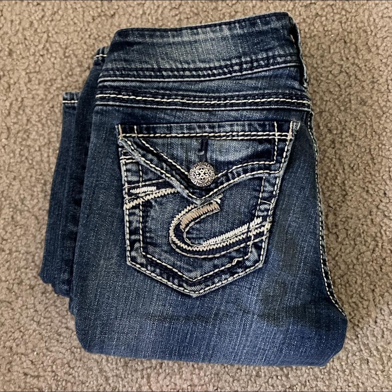 Silver Jeans Co. Women's Blue Jeans | Depop