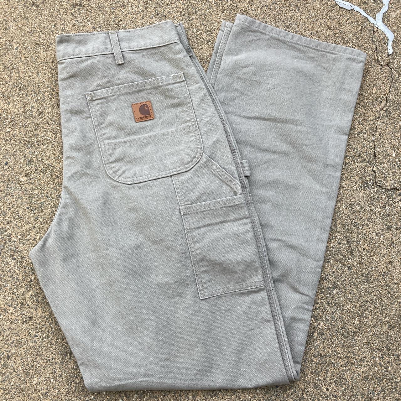 Carhartt Men's Cream Trousers Depop