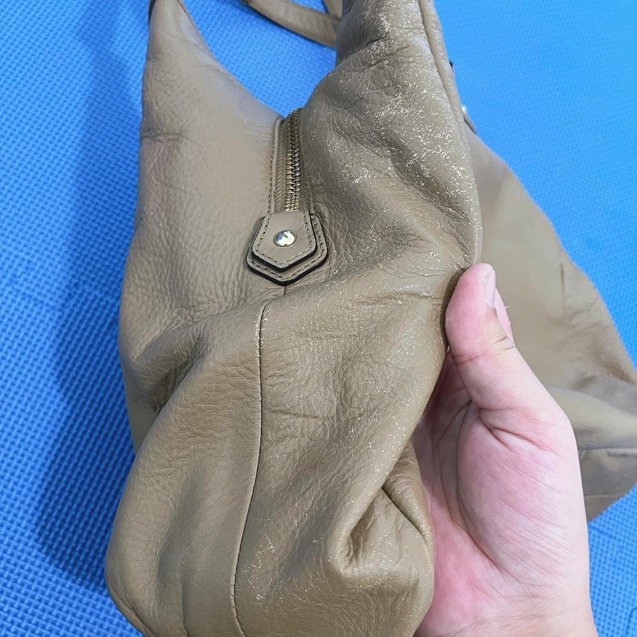 Coach Campbell F24686 Tan Gold Leather Hobo Depop